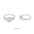 Bezel Set Round Lab Grown Diamond Trilogy Ring